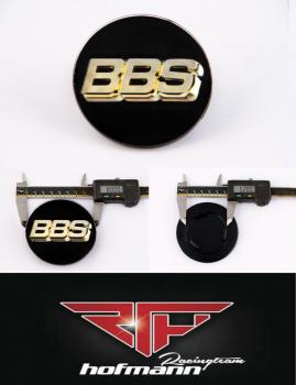 schwarz / gold 80,0 mm 56.24.039 3D BBS Felgendeckel Embleme